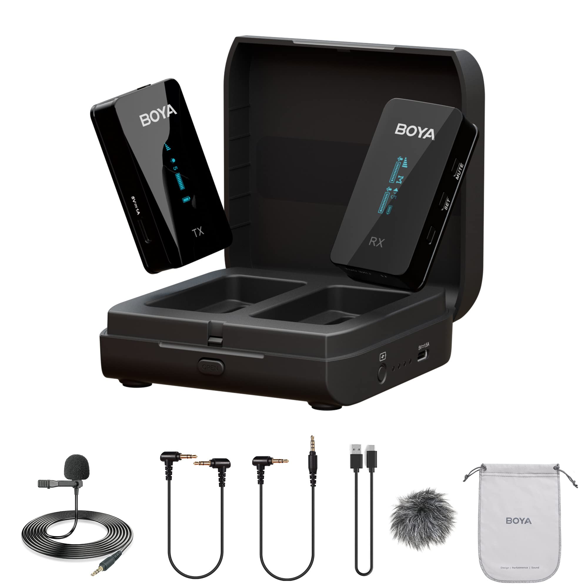 Amazon.com: BOYA Wireless Lavalier Microphone for Cameras Phone