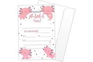Enticing Axolotl Birthday Invitations: Unforgettable Celebrations