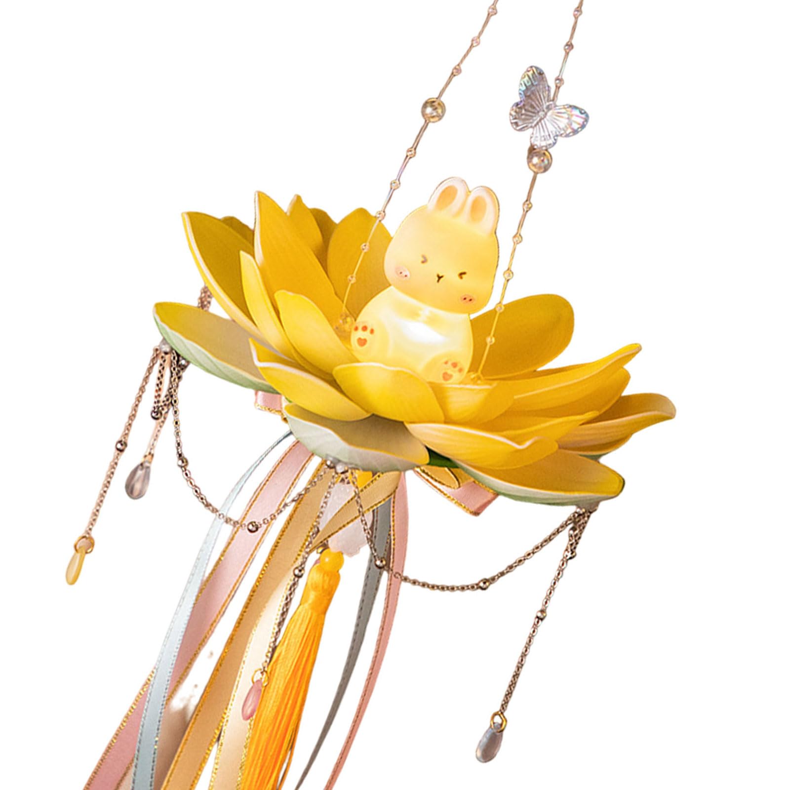 Elnwnnkc Autumn Themed Flower Light Traditional Autumn Flower Light Decors with Easy Hanging Button Designs Rabbits