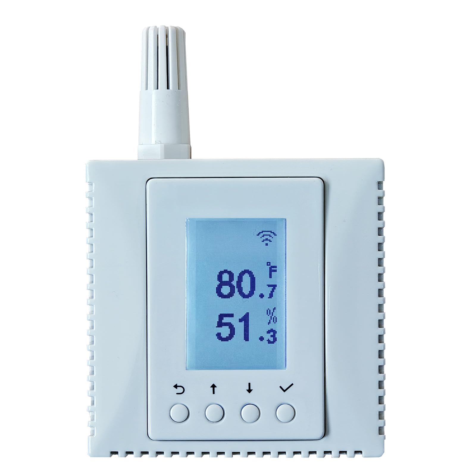 WiFi Temperatura Monitore Umidità, TERMOMETRO, Sensore Ambientale, Supporta MQTT, BACnet, SNMP, Modbus TCP, Home Assistant Ready, Email/IFTTT