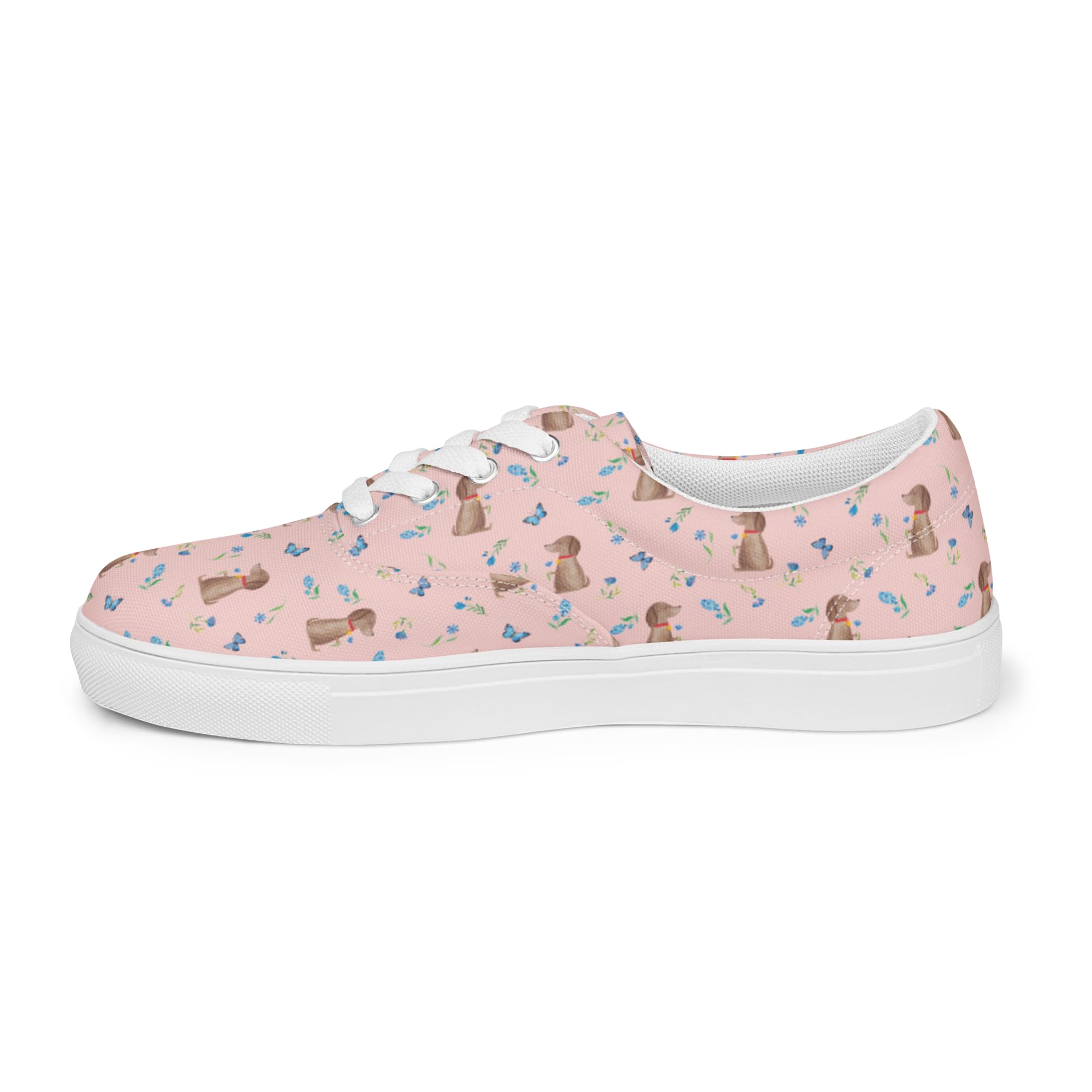 Mr. & Mrs. Panda Damen Stoffschuhe Hund Blume