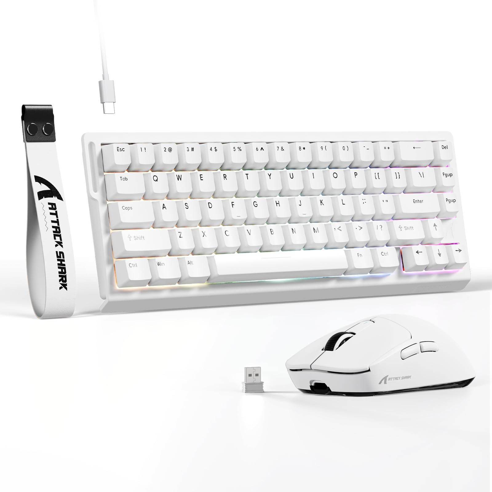 Amazon.com: ATTACK SHARK X68 HE Wired Magnetic Keyboard with X3