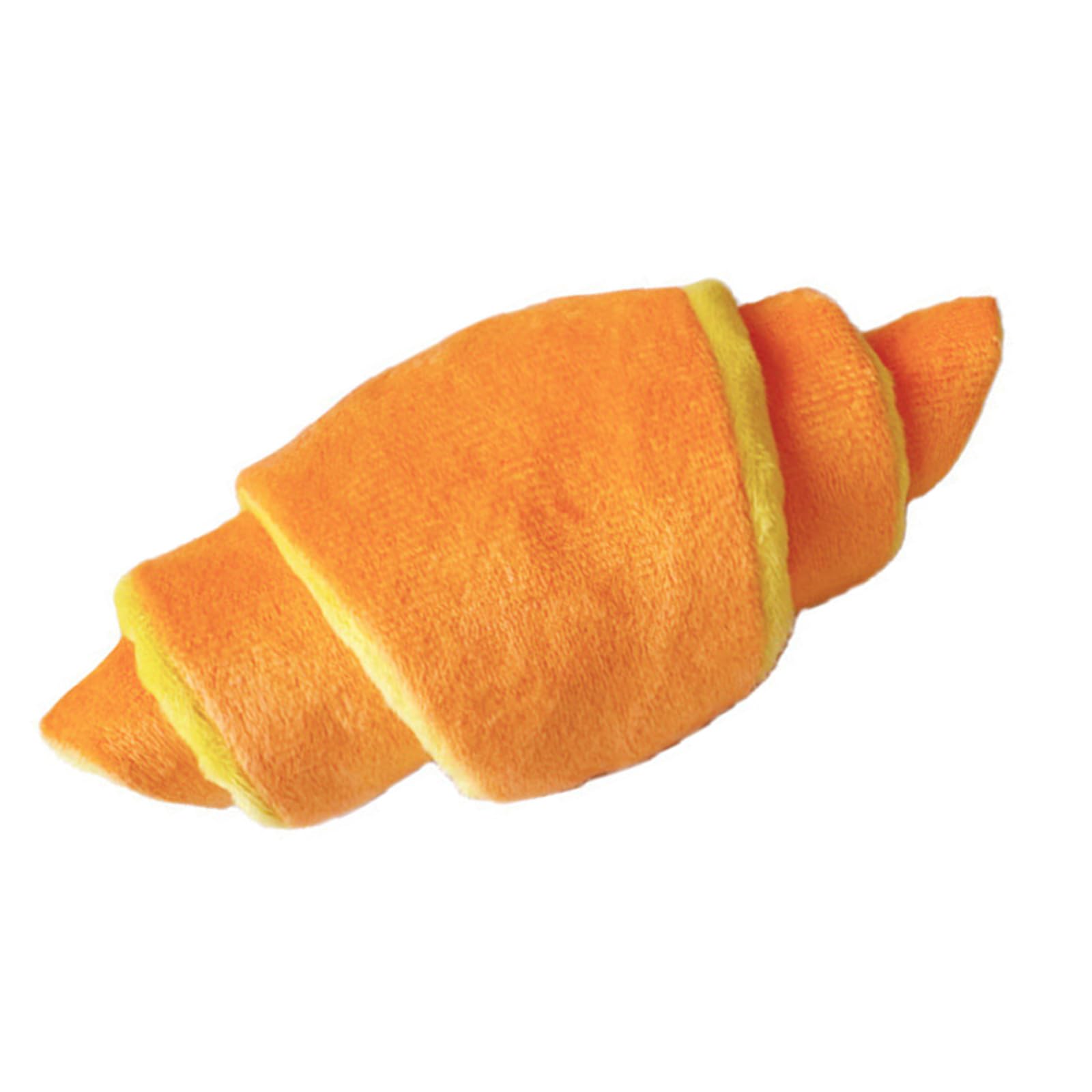 MICFENY Bread Shape Squeaky Toy Chew Resistant Plush Cloth Squeaky Toy Dogs Teeth Tool for Small Dogs Entertainment