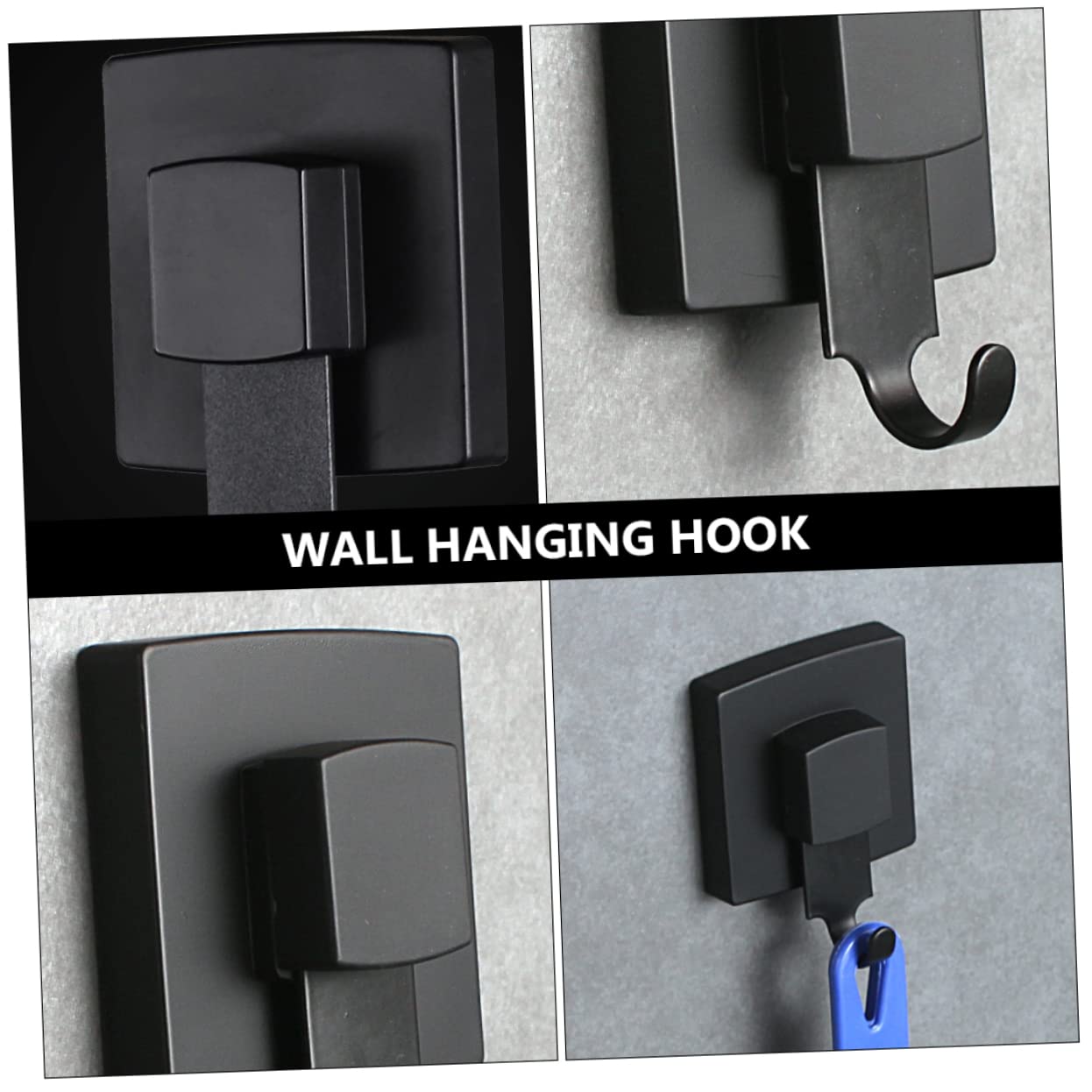 LIFKOME 3 Piezas Ganchos de Succión Traceless para Baño y Cocina Soporte de Inoxidable Negro con Potente Succión para Colgar Toallas y Accesorios para Armarios y Reducidos