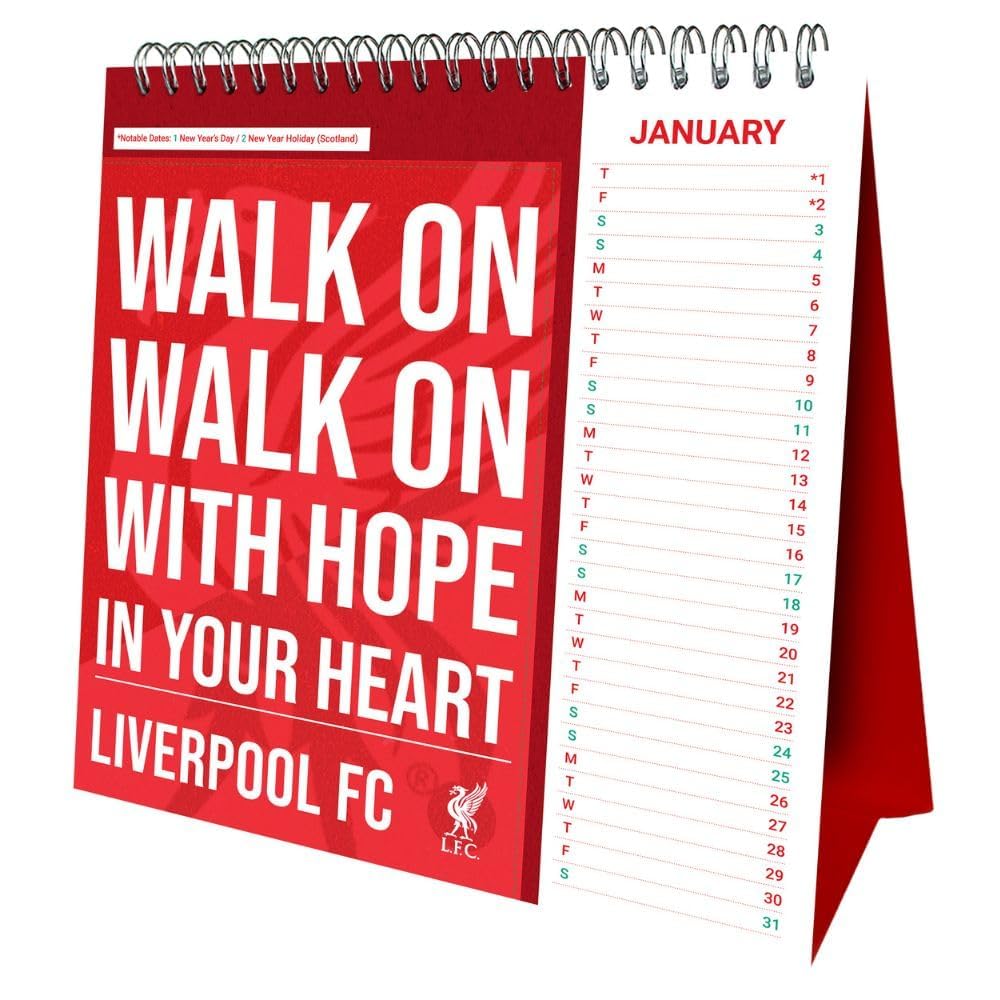 Buy Liverpool FC 2025 Limited Edition Calendar & Musical Collectors Gift Set