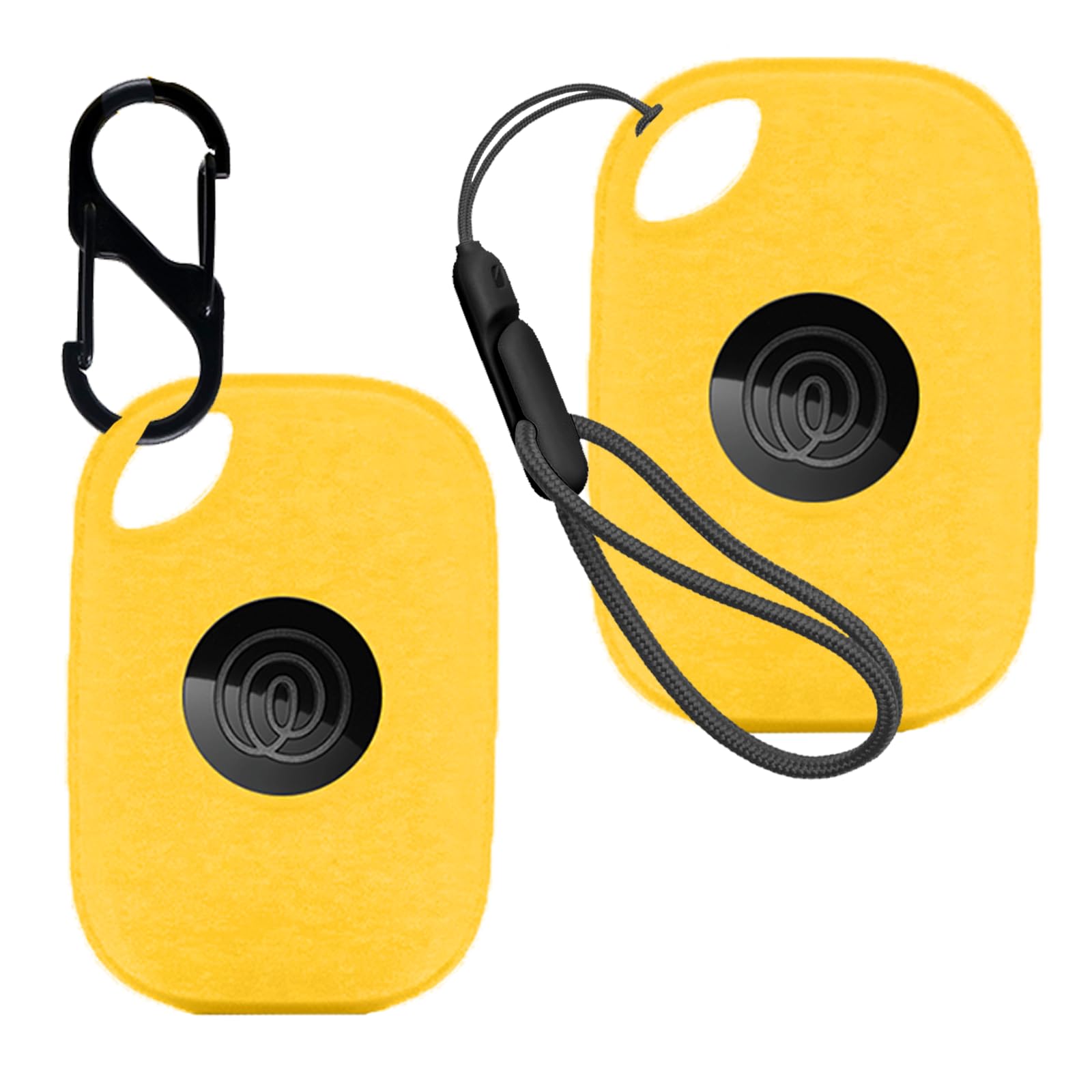 2pack Case for Tile by Life360 Pro (2024),Silicone Protective Cover(with Carabiner + Lanyard)Drop-Proof,Scratch-Proof,Shock-Proof,Dust-Proof,Protective Case for Tile Pro 2024 RE-61011(Yellow)