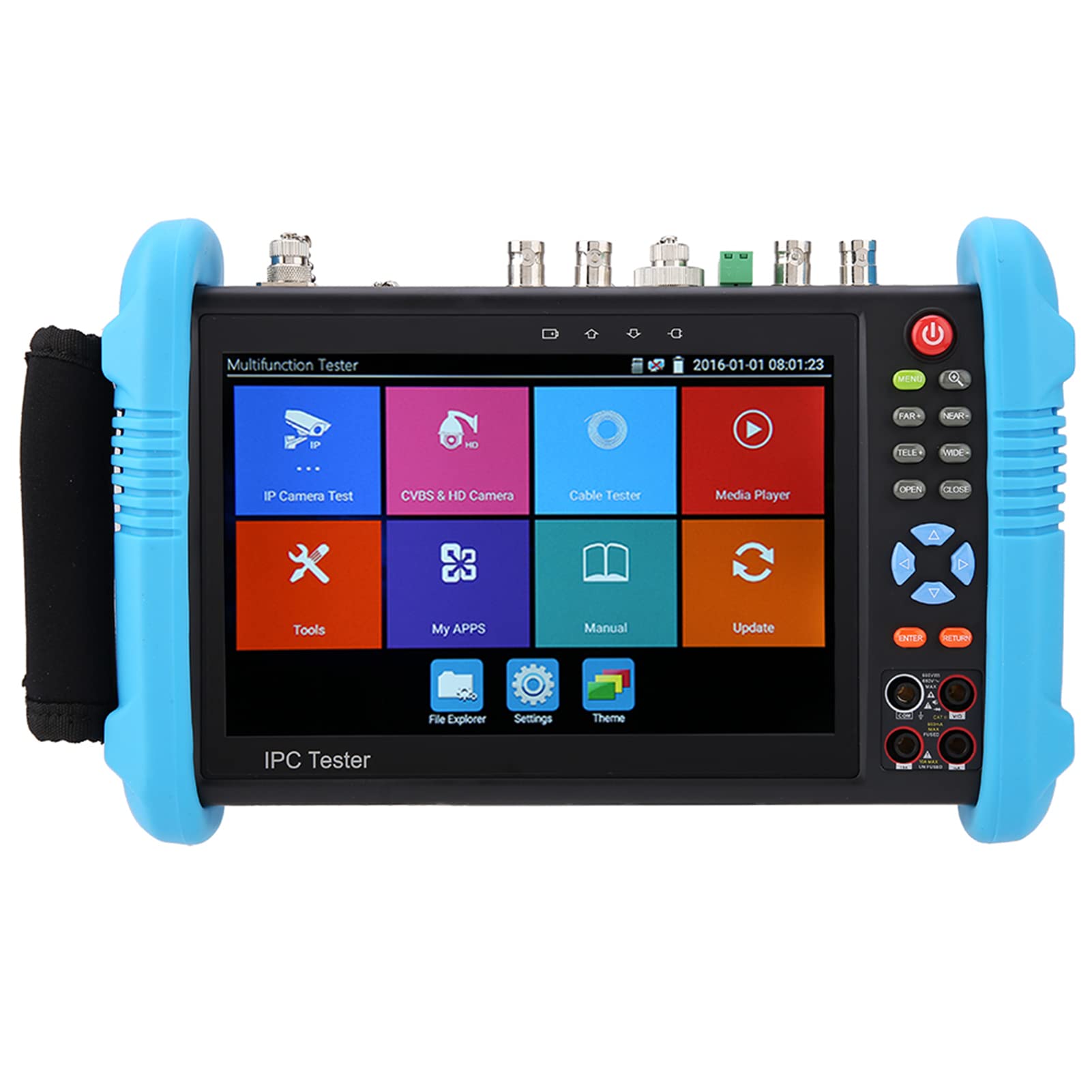 IP CCTV Tester Monitor, TVI CVI AHD CCTV Tester per l'installazione di telecamere di Sicurezza per Creare Report di Test(IPC-9800MOVTADHS-Plus, Regolamenti Europei)
