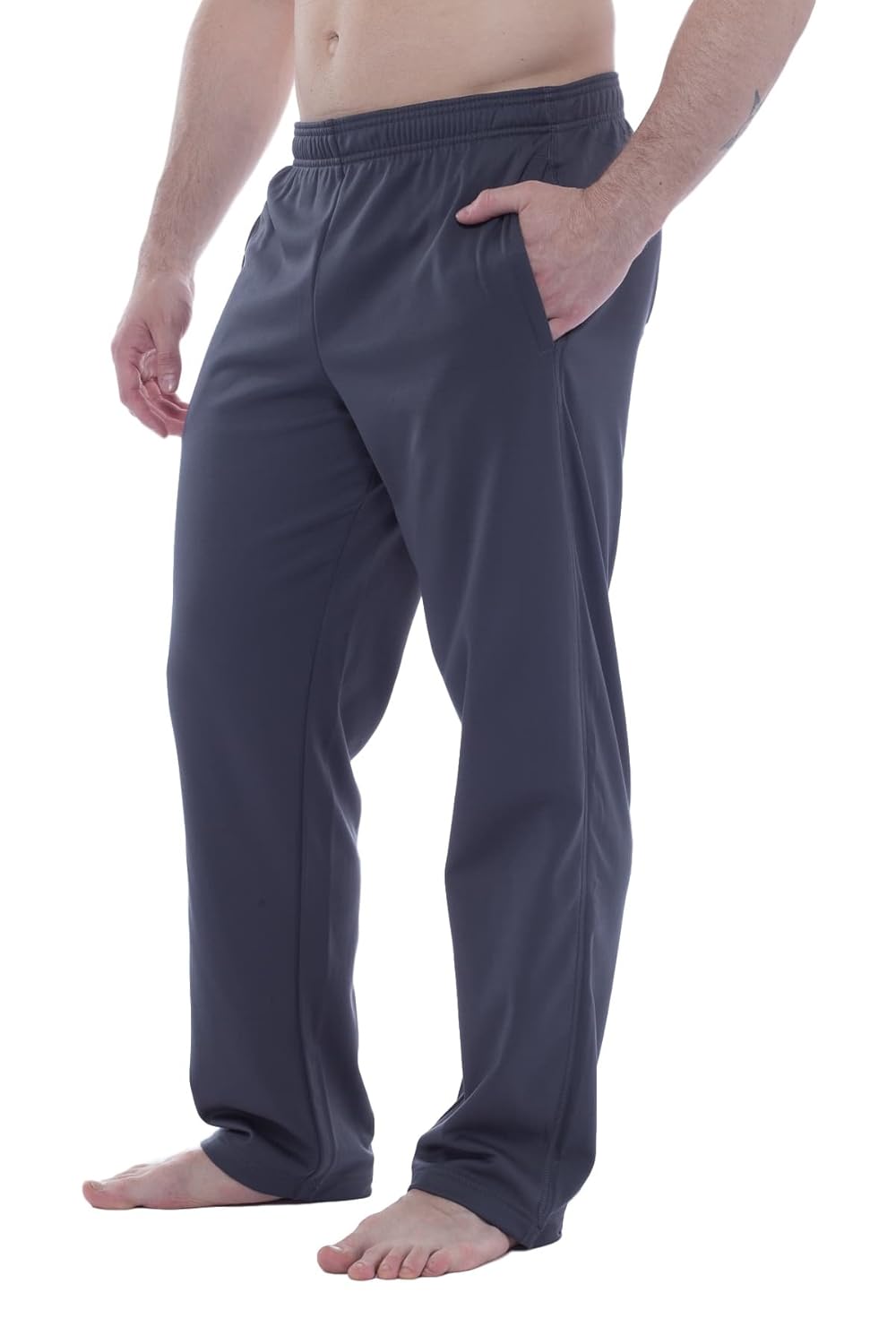 Mens fleece lined sweatpants with pockets Clearance