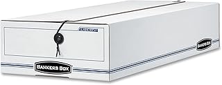 Bankers Box LIBERTY Check and Form Boxes, Standard Set-Up, String and Button, 9 x 23 x 4 Inches, Case of 12, (00002)
