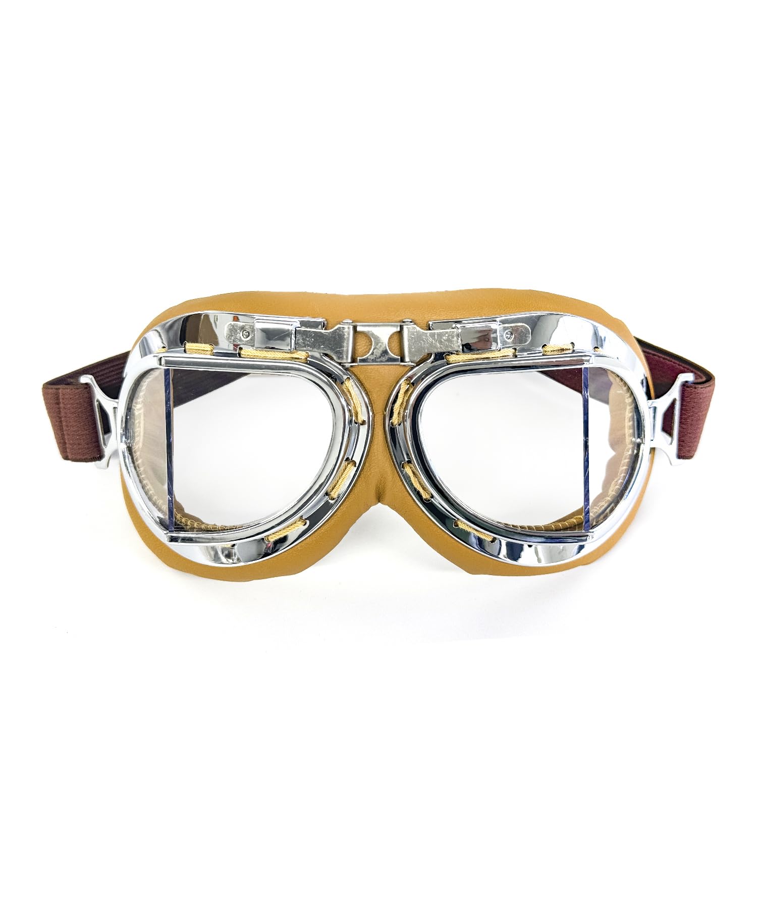 CRG Sports Motorcycle Goggle Aviator Pilot Style Cruiser Scooter Motocross Goggles for Man, Woman, Adult