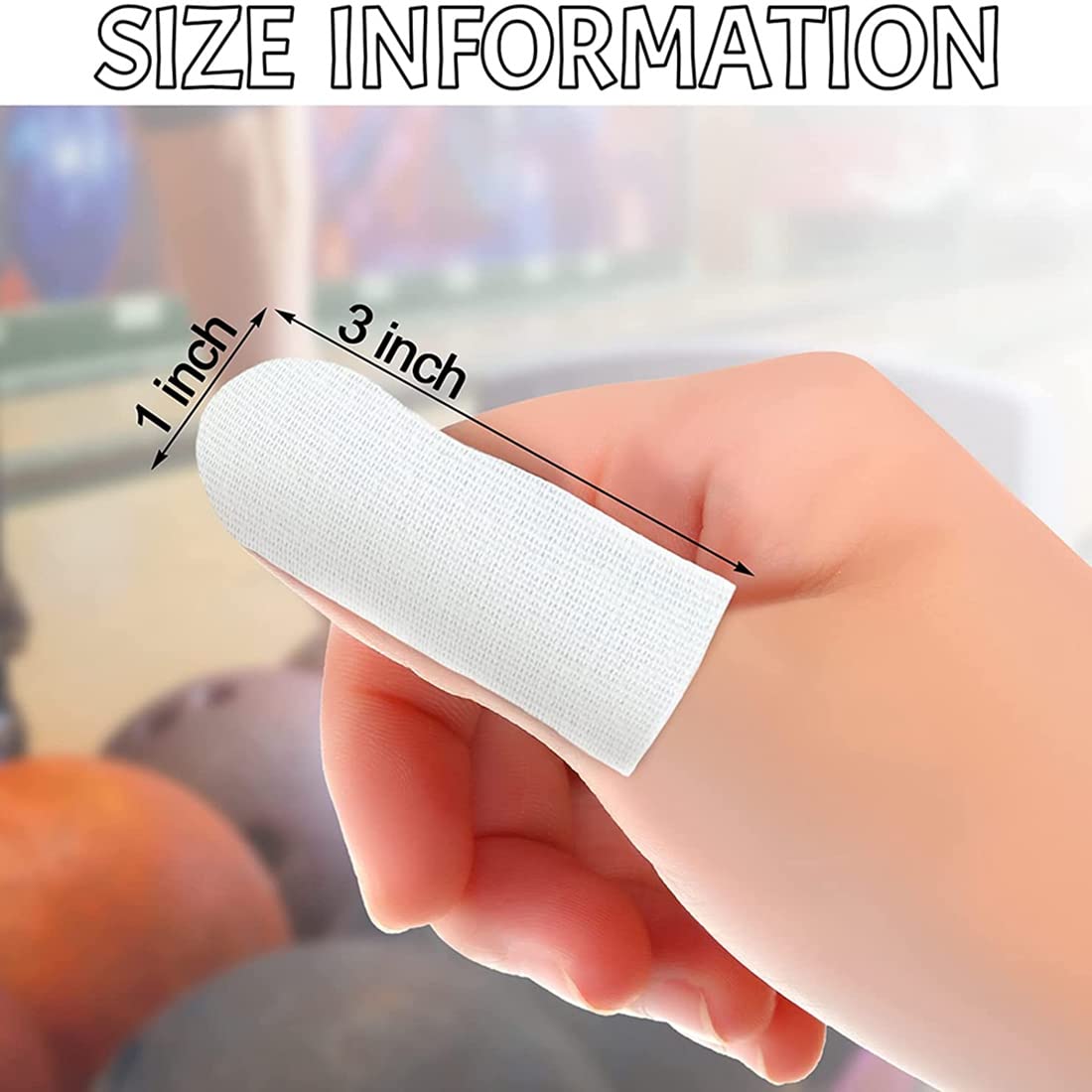 Lukasz 160 PièCes Bande de Pouce de Bowling Bande de Doigt de Bowling Bande de Protection de Bowling Patch ÉLastique Blanc Accessoires de Bowling