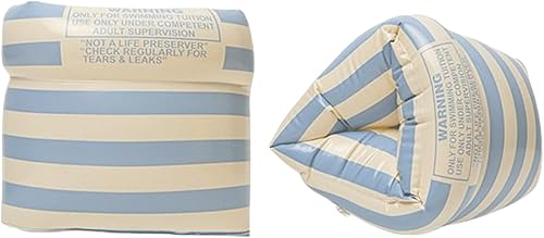 2-4 Pack Arm Floaties for Kids Adult - Vintage Striped Inflatable PVC Swimming Rings Pool Floats Arm Bands for Kids Adult Toddlers Children 3-5-6-12
