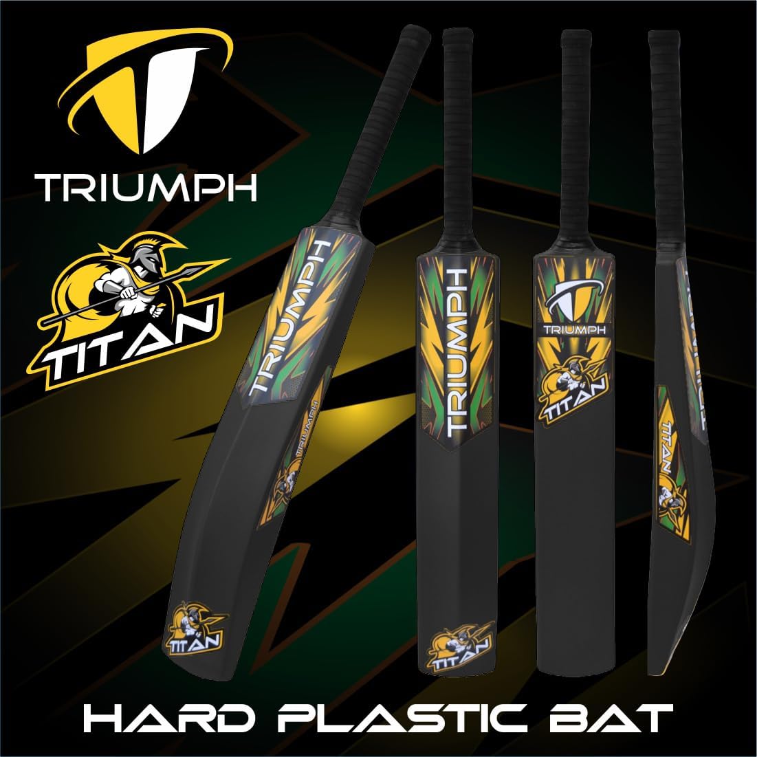 Cricket Full Size Bat for All Age Groups - PVC/Plastic Bat for Tennis & Wind Balls