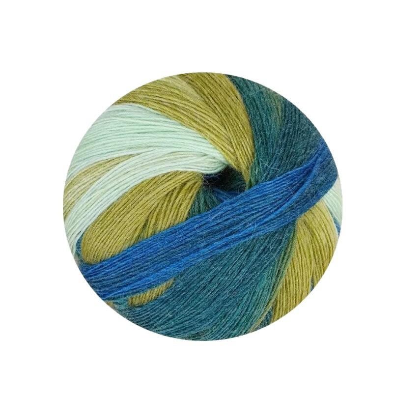 Hilo de Lana Degradado 6x100g, para Tejer a Mano, para chales, Bufandas, Gorros y cárdigans de Crochet