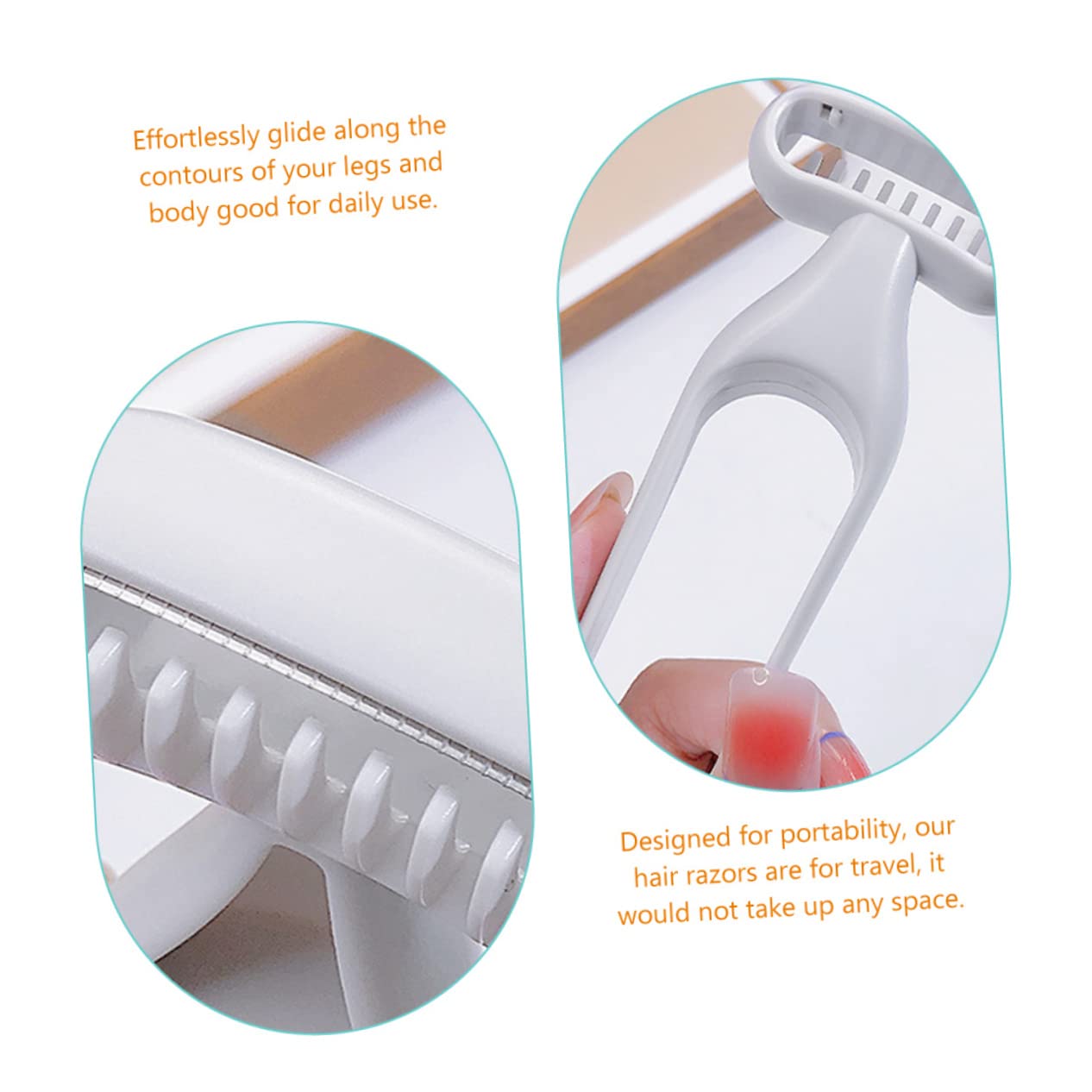 FRCOLOR 10pezzi Rasoio Per Trimmer Per Per Ascelle e Delicate Design Facile Portare