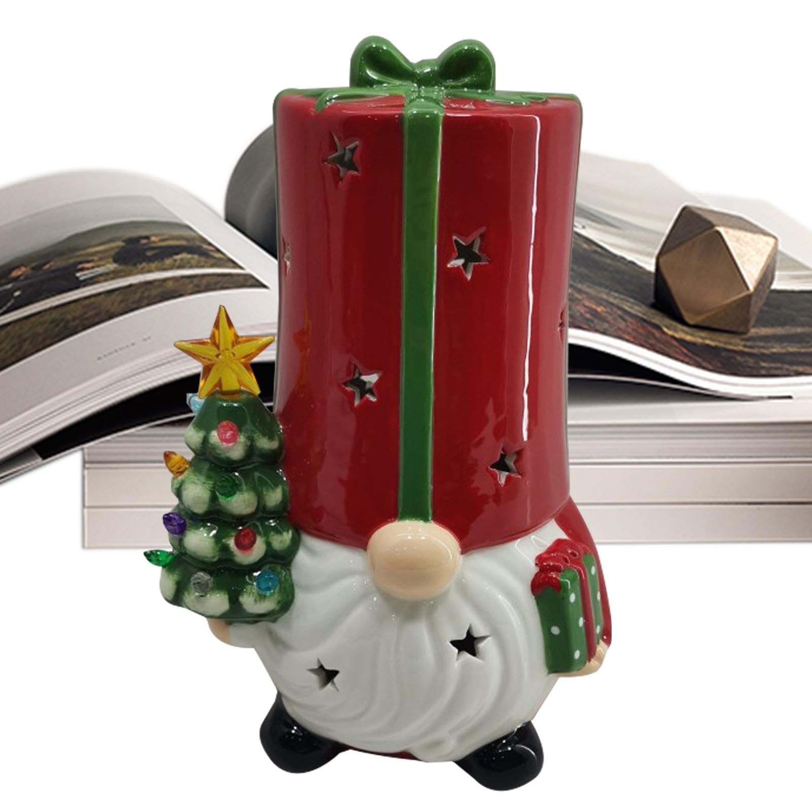 Gnomos De Cerámica, Figuras De Gnomos Navideños, Decoraciones Enanas