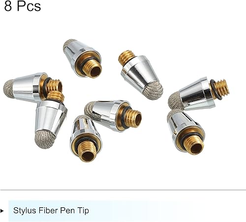 Miniatura 3 de MECCANIXITY 8 unids 0.276 in Stylus Pen Fibra Fina Puntas Profesionales Reemplazo de Alta Precisión para 2 en 1 Stylus Pen Dispositivos de Pantalla