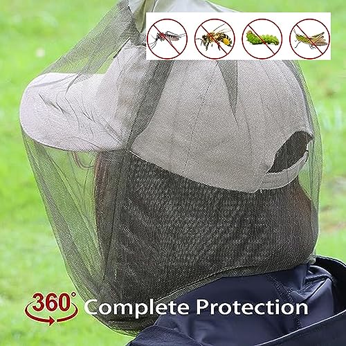 2 Pcs Mosquito Head Net, Red para la Cabeza a Prueba de Mosquitos para Actividades al Aire Libre miniatura 4