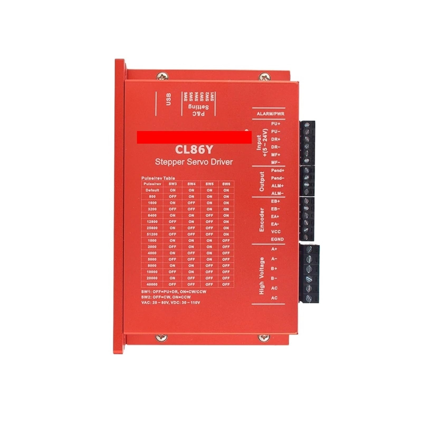 2RD58I8PM Stepper Motor Driver Nema 34 Closed Loop 0-8.5A 20-80VAC/30-110VDC for Nema34