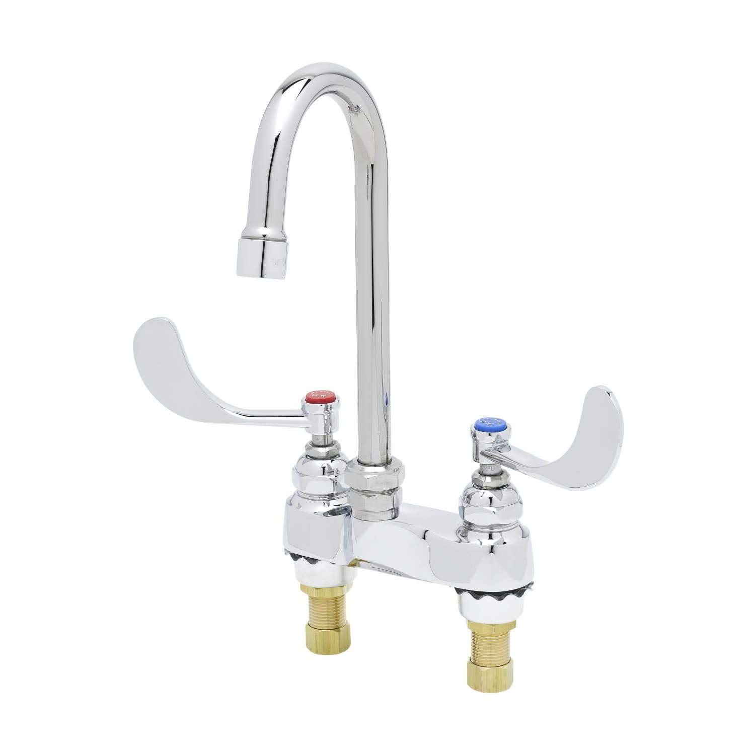 Robinet centerset pivotant T & S avec flux laminaire anti-éclaboussures 2.2 GPM
