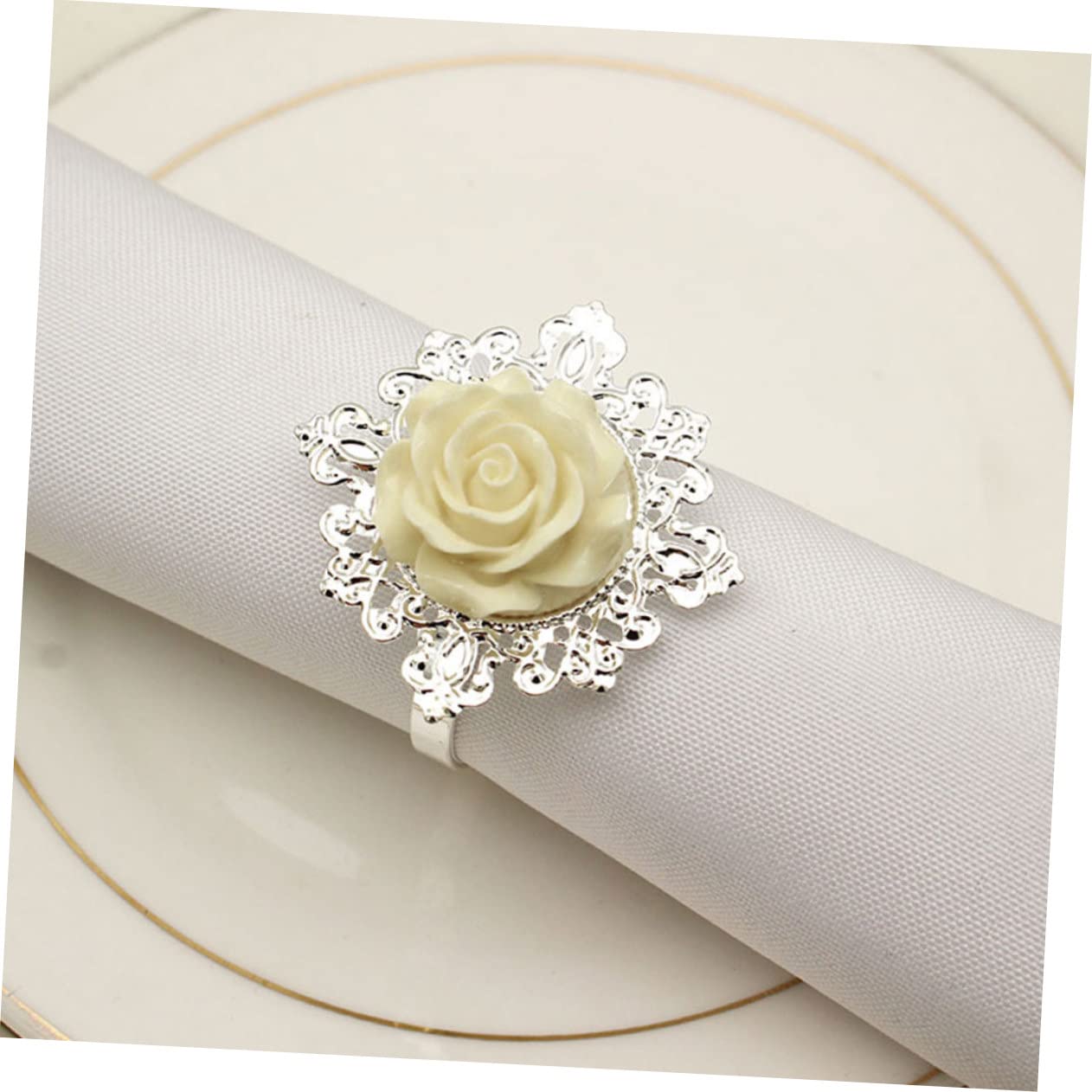 TOPBATHY 18piezas Anillos De Servilleta Diseño para Bodas y Elegantes y Decorativos Anillos para Decoración De Mesa