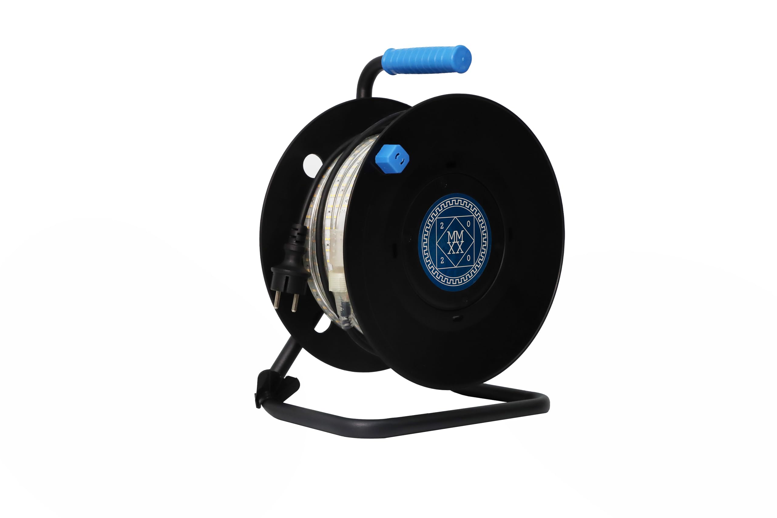 Profi LED Baustrahler Trommel – [25m | 50m] Lichtschlauch – Extrem Hell bis 65.000 Lumen – IP65 Baustellenbeleuchtung – 4000K Neutralweiß & CRI>90 (1, 25m)