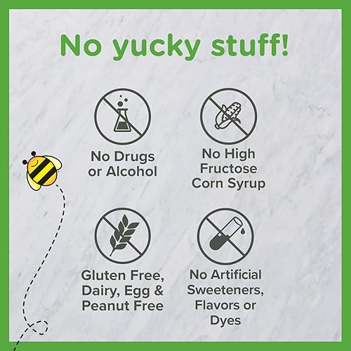 Miniatura 6 de Zarbee's Tos + moco para niños de 2 a 6 años con miel oscura, hoja de hiedra, zinc y saúco, 1 recomendado por pediatra, sin drogas ni alcohol, sabor