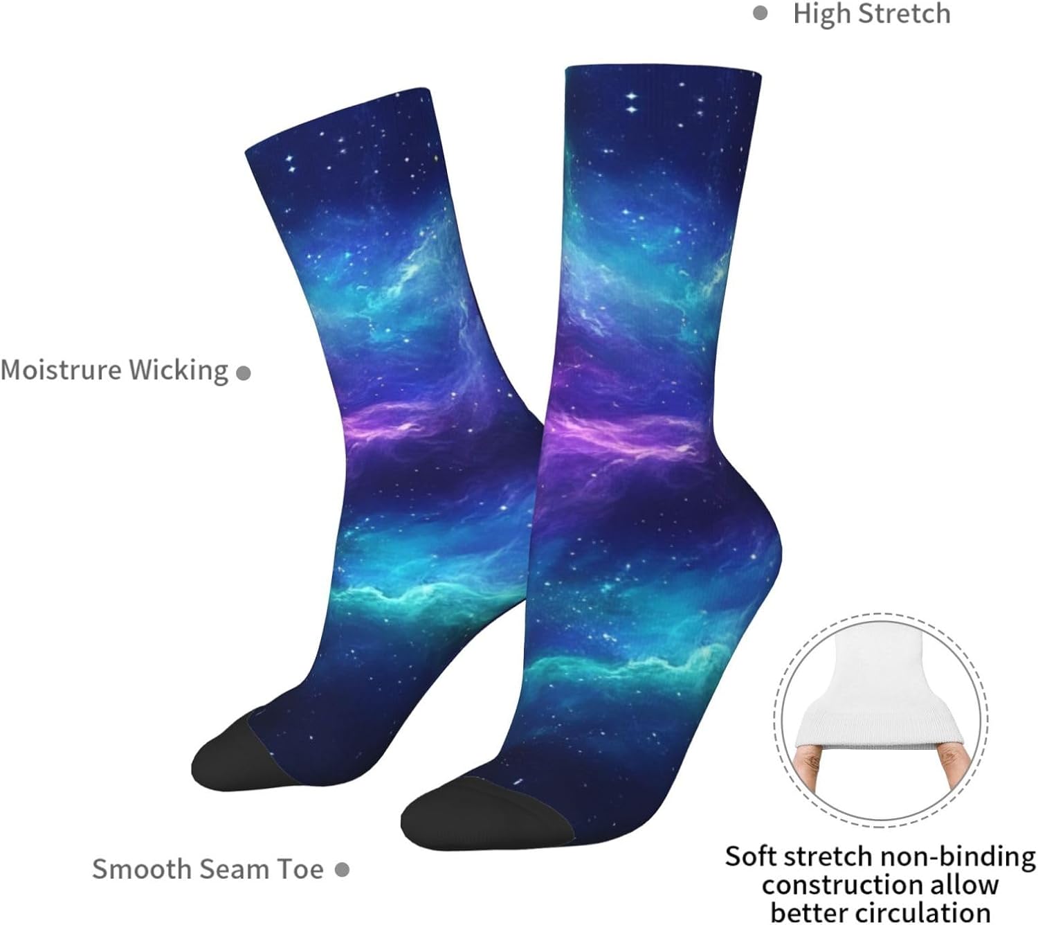 Novelty Crew Athletic Sport Socks Funny Crazy Casual Cool Dress Socks Gifts For Women Men