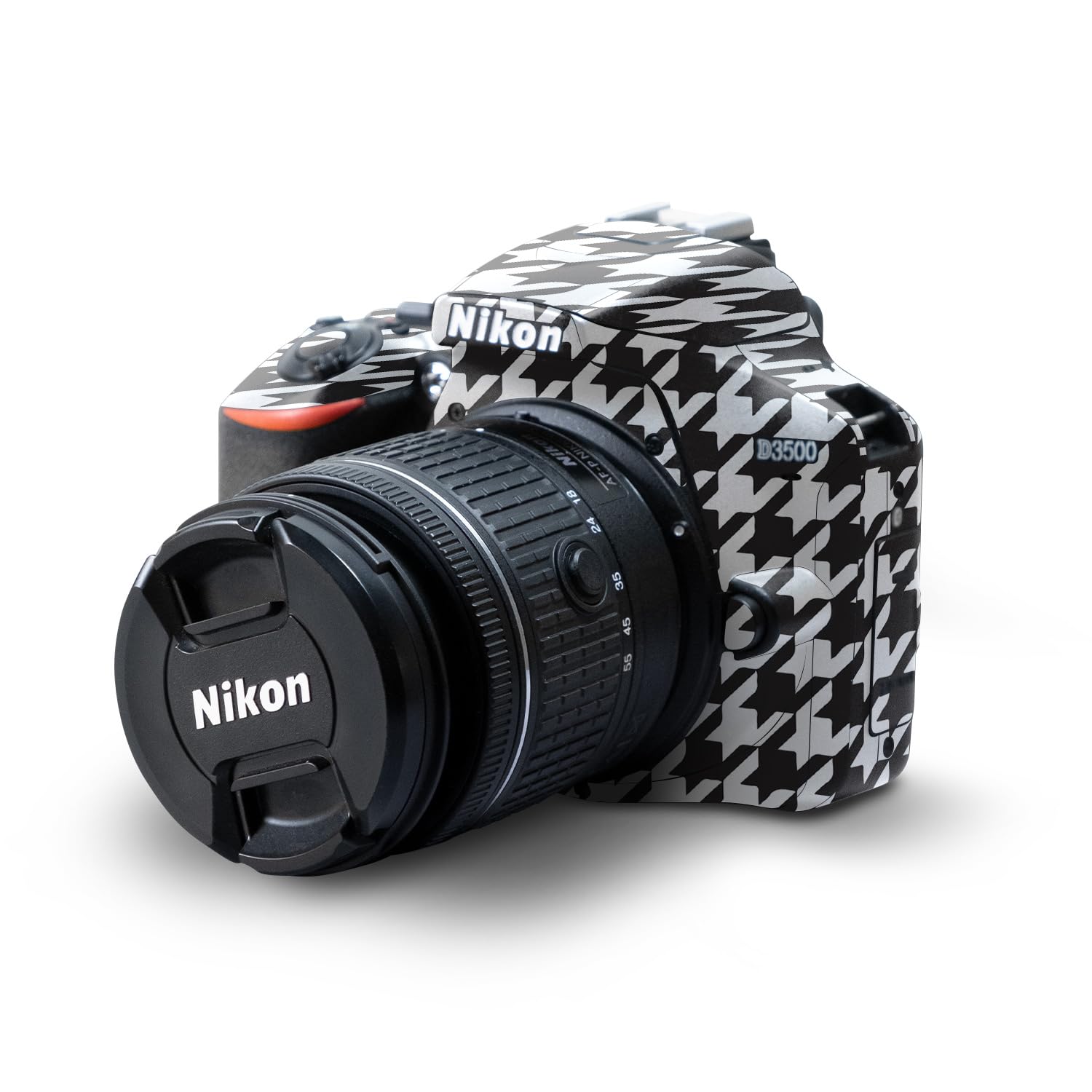Skin Compatible with Nikon D3500 Camera - Houndstooth - Premium 3M Vinyl Protective Wrap Decal Cover - Easy to Apply | Crafted in The USA by MightySkins