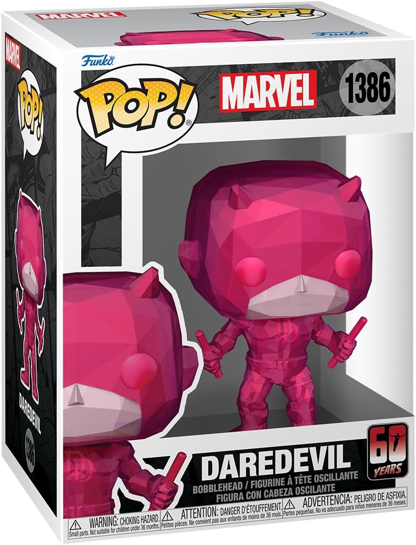 Pop Marvel: Daredevil 60th Anniversary - Daredevil - (Facet) ​ - Marvel Comics - Collectable Vinyl Figure - Gift Idea - Official Merchandise - Toys for Kids & Adults - Superheroes Fans