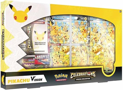 Pokémon 25th Anniversary Celebrations V-Union Special Collection (German)  (Trading Card Game) : Amazon.co.uk: Toys \u0026 Games