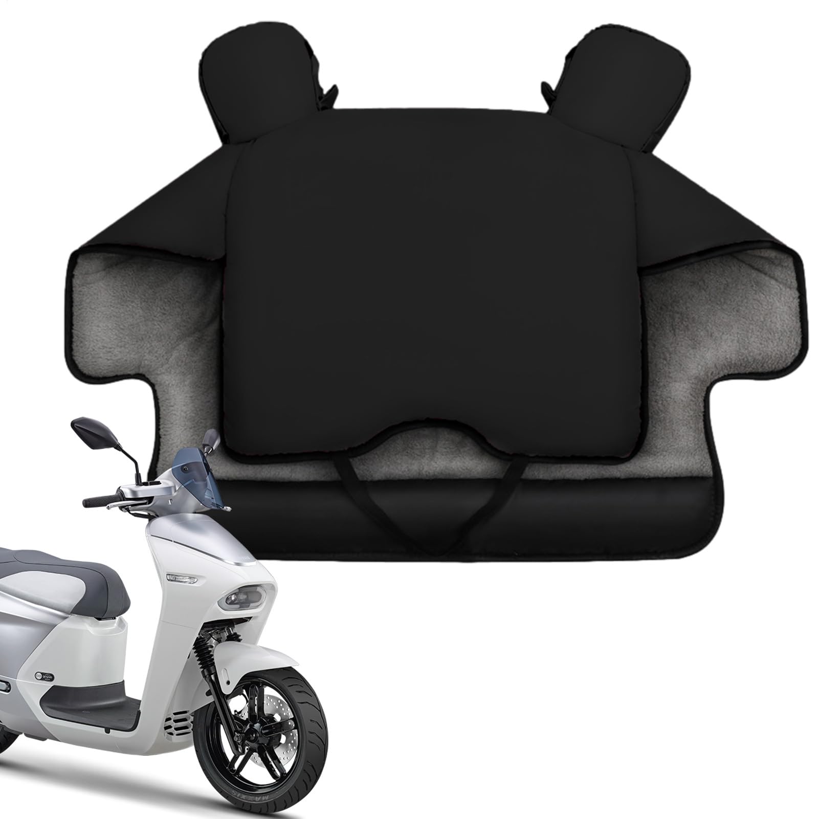Trapunta per parabrezza scooter – 120 cm copertura per moto, grembiule | riscaldato, protezione termica resistente alle intemperie | scudo isolante per le gambe per veicoli elettrici biciclette per
