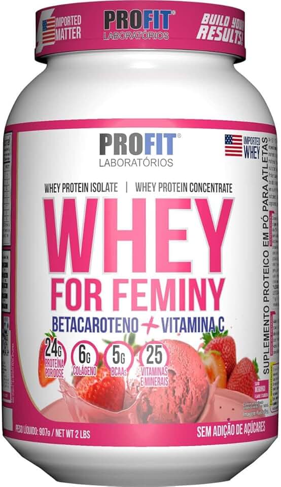 Whey for Feminy Morango 907G, Profit