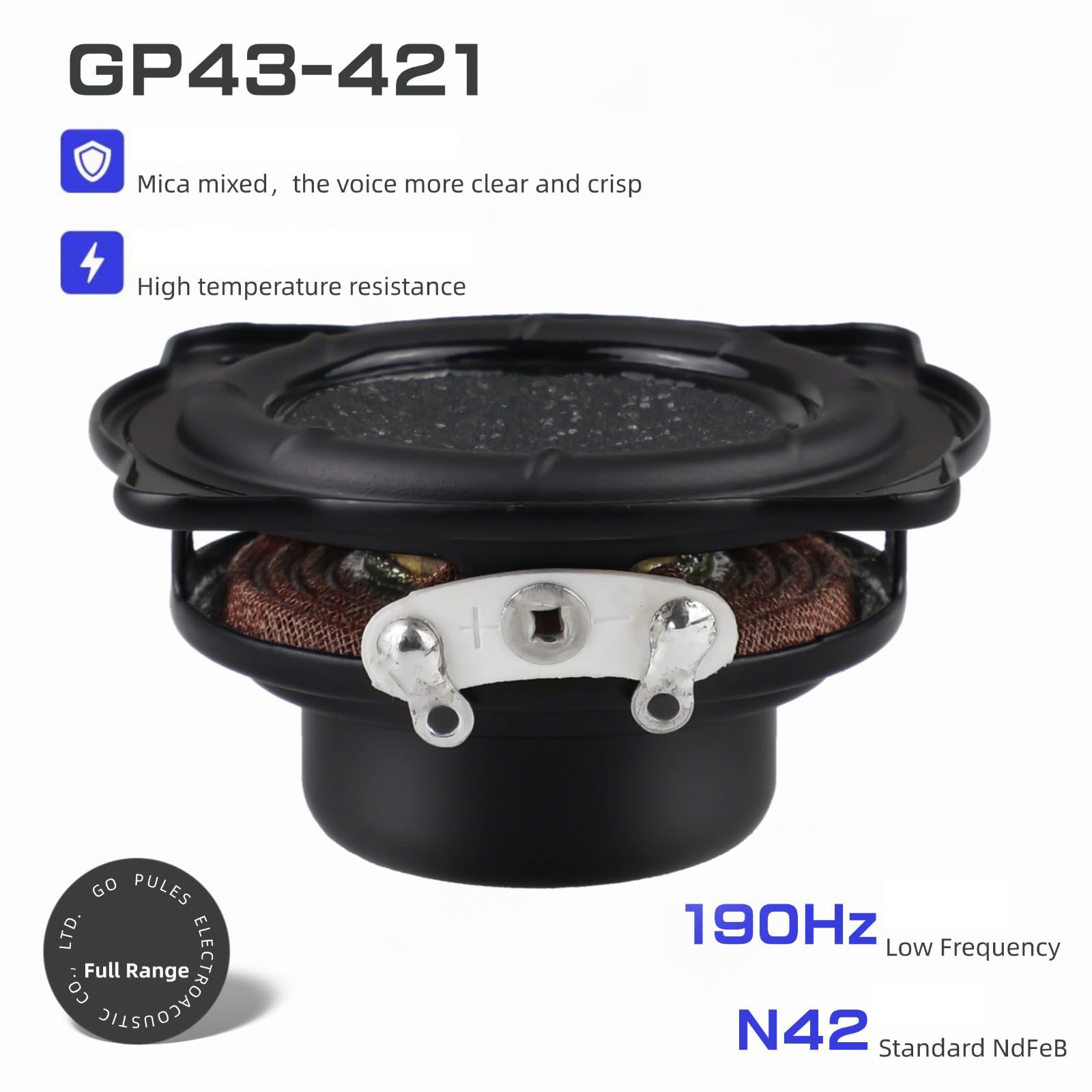 Amazon | ダブルマグネット 3 ワットスピーカー 43 ミリメートル IPX7