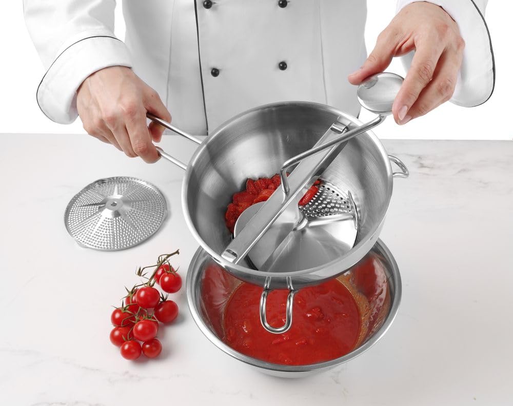 Image secondaire de Moulin à Légumes HENDI avec Disques Inox pour Veloutés et Sauces