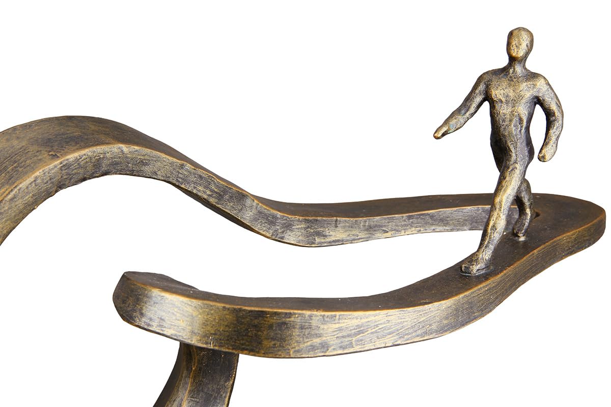 Casablanca Skulptur Path, Deko Figur Bronze, Kunstharz Statue Wohnzimmer, Büro Dekoration H. 25 cm x B. 32 cm - Moderne Skulpturen