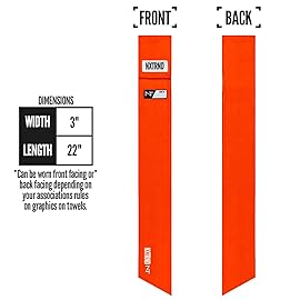 Nxtrnd Streamer Football Towel, Thin Sports Towel, Dries Hands & Football Accessories (Orange)