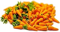 20 Handmade Mini Baby Carrots Dollhouse Miniatures - Realistic Loose Vegetables for Fairy Gardens & Kitchen Decor