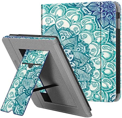 Custodia Per Kobo Libra Colour E Tolino Vision Colour - Cover Con Autowake E Stand Origami, Verde
