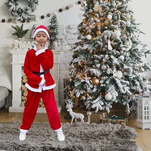 Disfraz completo de Santa Claus para niños 7-10 años miniatura 5