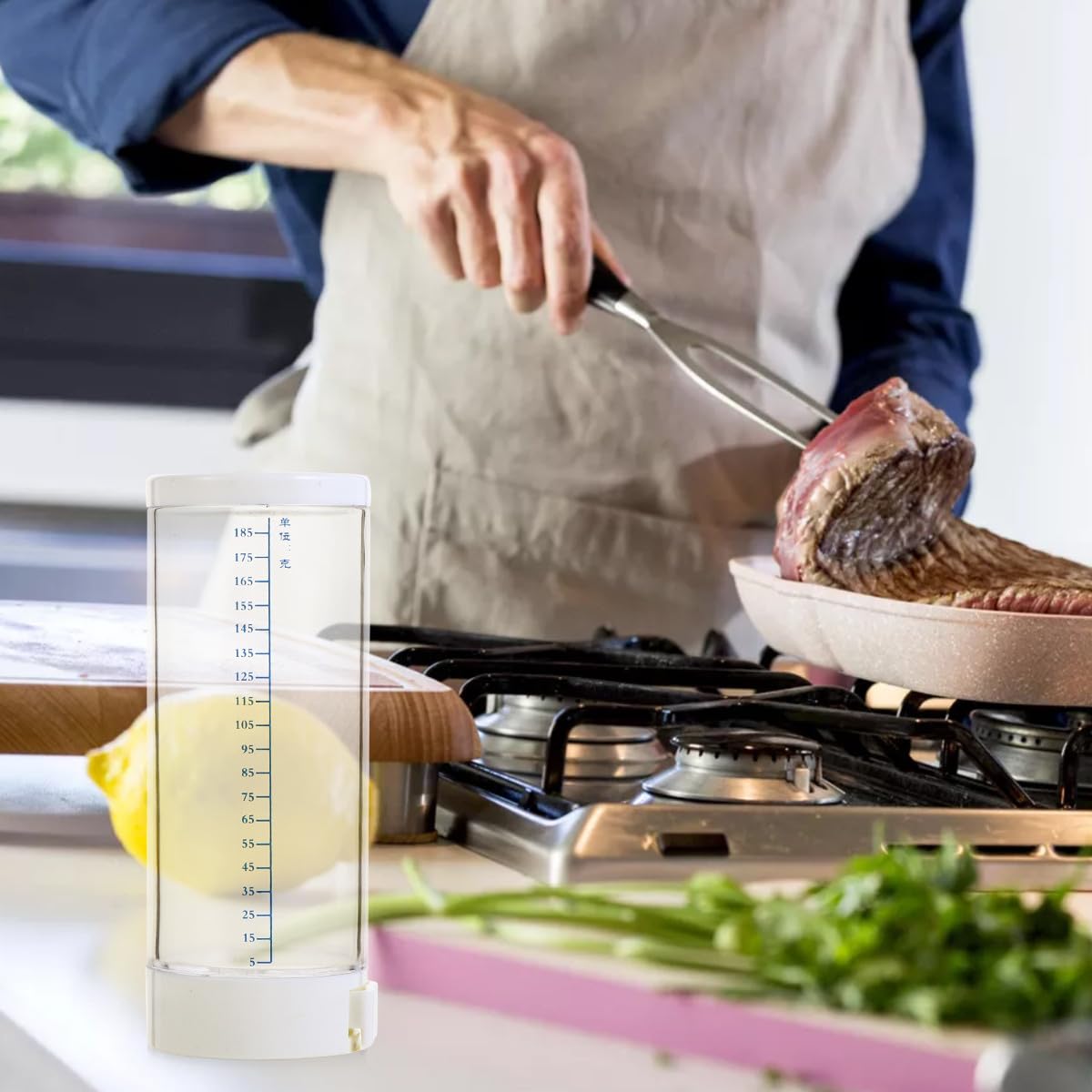 Pot de Contrôle du Sel 0,5g en Pp Beige Doseur Précis et Étanchéité pour Limiter le Sel Cuisine Facilement