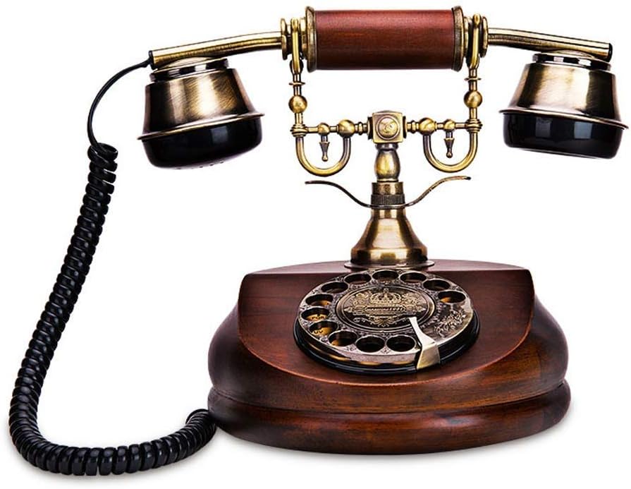 Fixed Telephone, Rotating Retro Office Family Fashion Creative Phone, Bedroom Living Room Desktop Decoration Telephone Landline