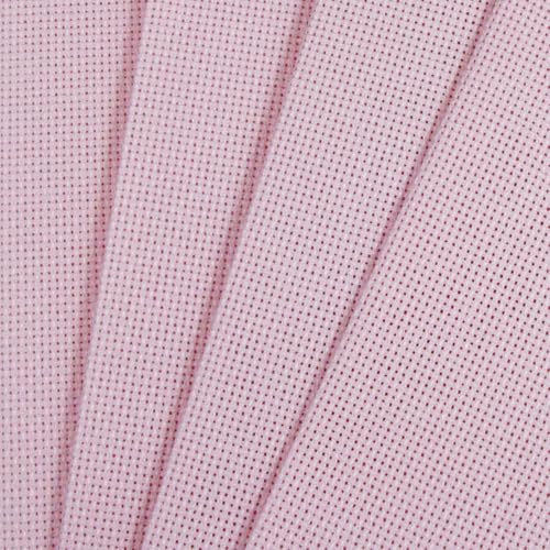 Image of KCS 4 /6 pc of 12 inch x 18 inch(30cmx45cm) 18CT Counted Cotton Aida Cloth Cross Stitch Fabric (4 pc,Pink)