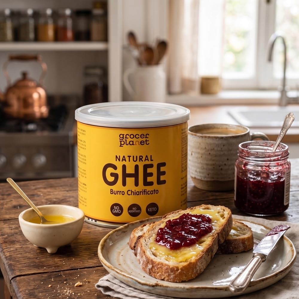 Mantequilla de Ghee Grocer Planet 500g Clarificada Natural Ayurvédico