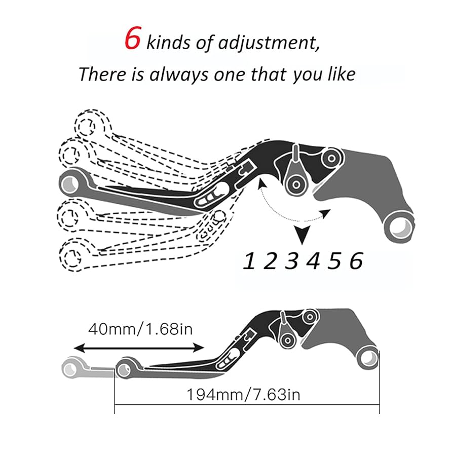 アクセサリー TaC Amazon.com: ISITAC Clutch Handle Motorcycle CNC Accessories