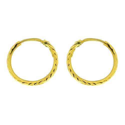 22KT Yellow Gold Clip-On Earrings for Girls