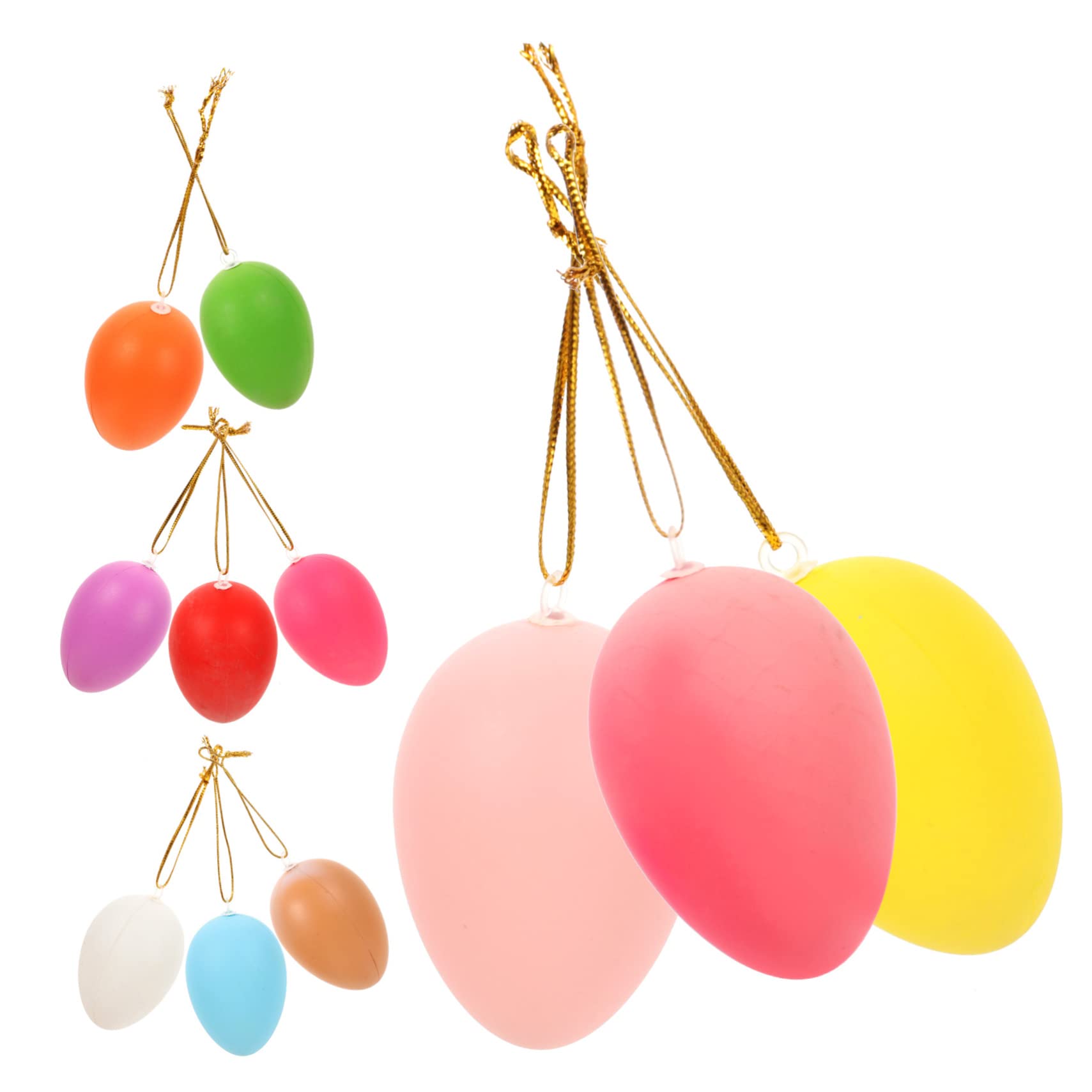 ABOOFAN 72 Pz Uova Di Pasqua Decorativo in Schiuma Giocattolo Per Bambini Mini Giocattoli Per Bambini Ornamenti Appesi All' Di Pasqua Plastica Gesù Bambino Uova Giocattolo
