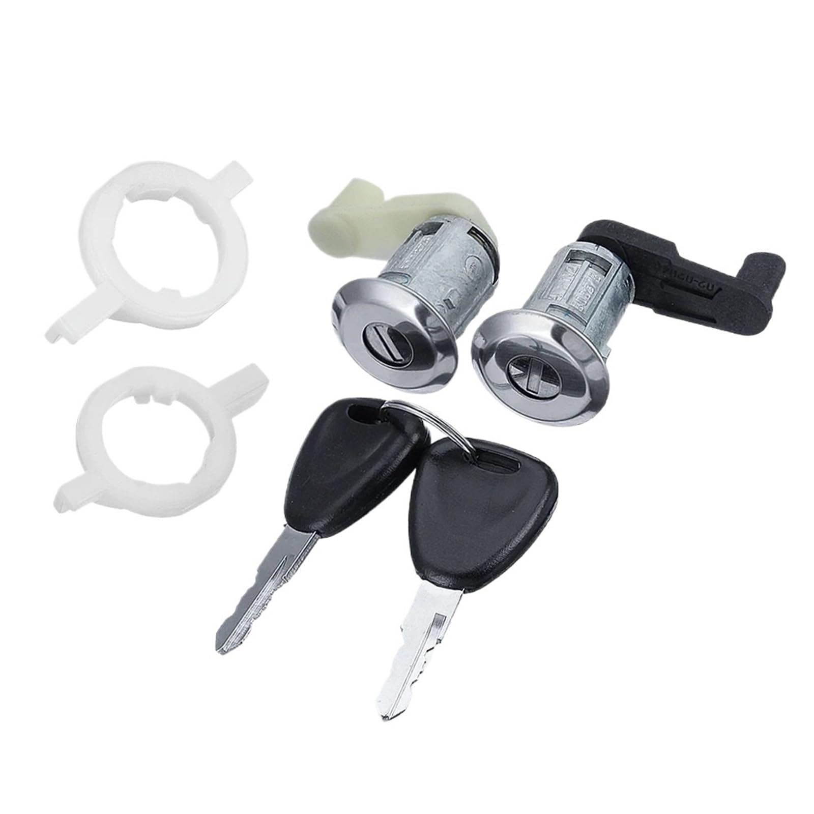 Hzsmyxgs One Color Car Door Lock Compatible With Master 1998 1999 2000 2001 2002-2008 7701468981 7701468982 Left Right Car Door Lock Barrel Cylinder With 2 Key