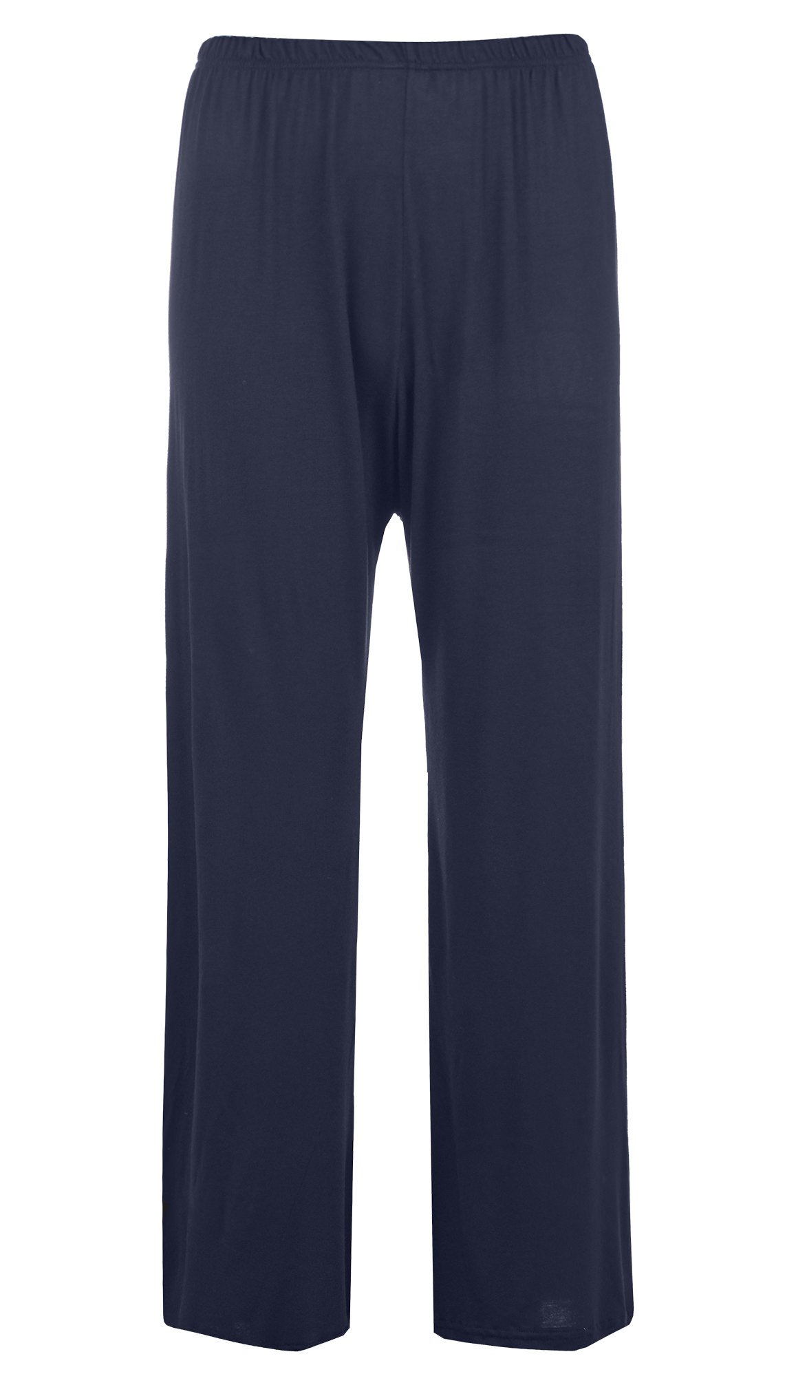 Body2Body BNWT Ladies Wide Leg Plain Elasticated Pull Up Trouser Pants Sizes 12-24 (Navy, 3XL (UK24))