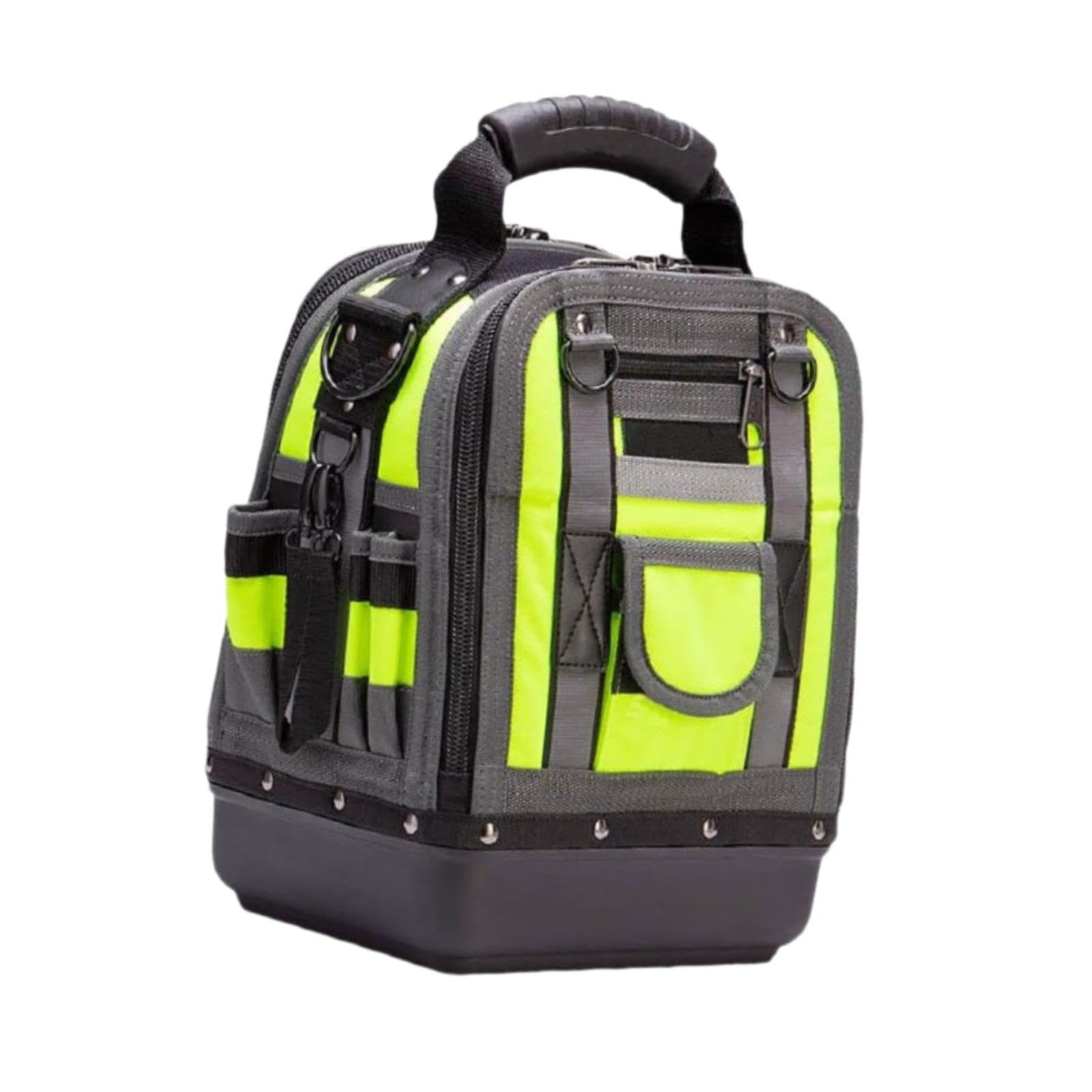 Generic Bolsa de Herramientas Portátil Resistente Al Agua Y Rayones Incluye Cremallera Reforzada Correa para Hombro Y Asa Ergonómica para Fácil Movilidad, Verde